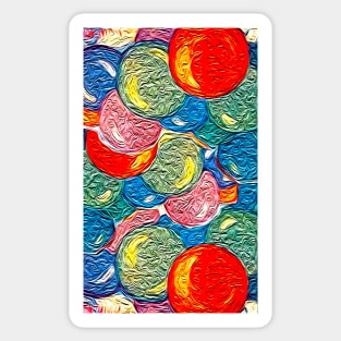 painted colorful balloons Sticker